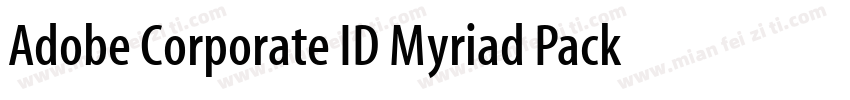 Adobe Corporate ID Myriad Package字体转换